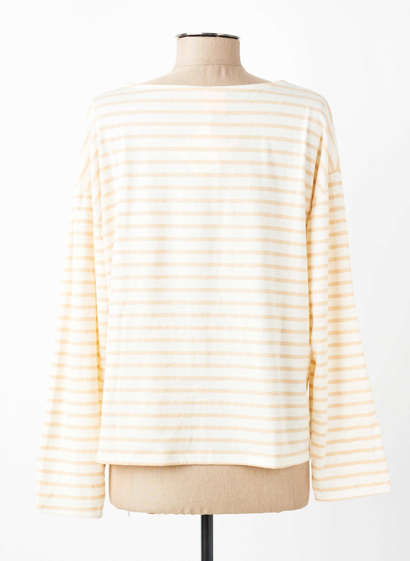 Tricou mâneci lungi mâneci lungi bej MARIE ILE DE RE femeie