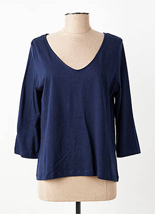 Tricou mâneci 3/4 mâneci 3/4 albastru YERSE femeie