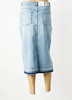 Fustă midi elasticitate albastru PARA MI femeie