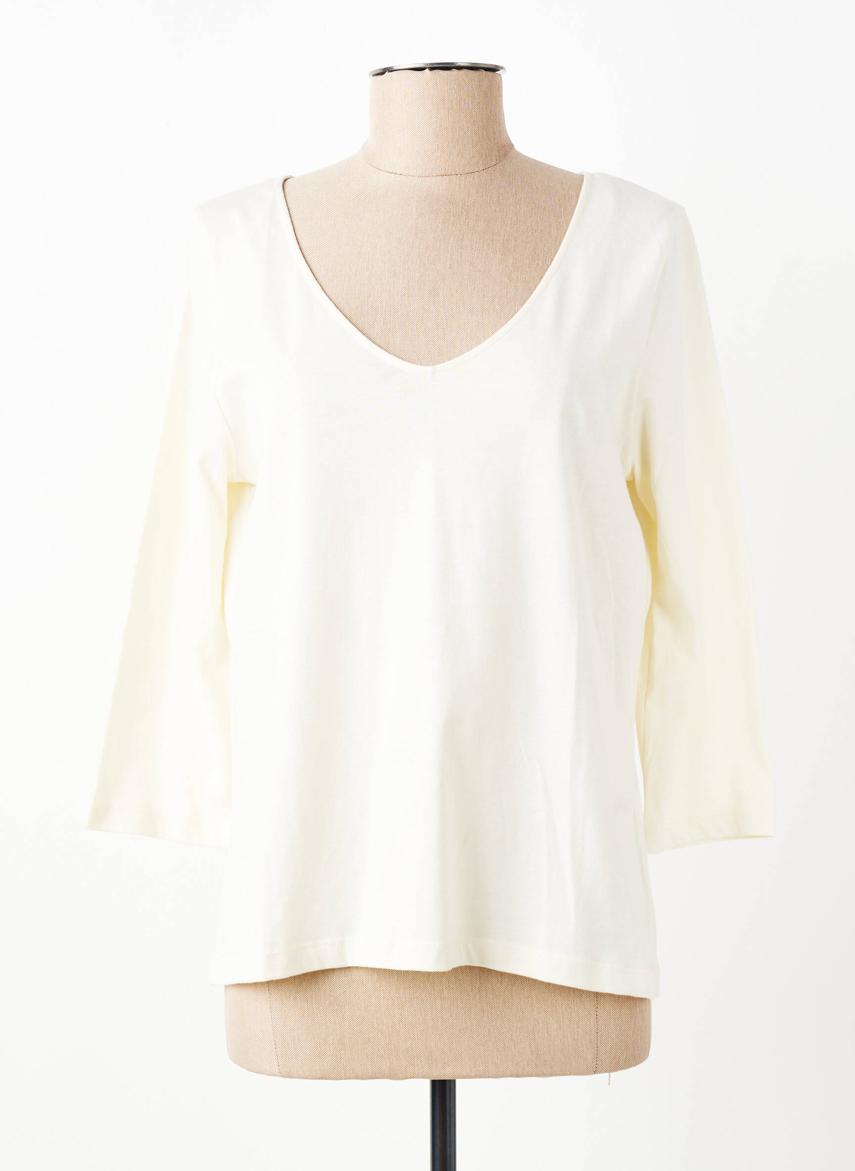 Tricou mâneci 3/4 mâneci 3/4 bej YERSE femeie