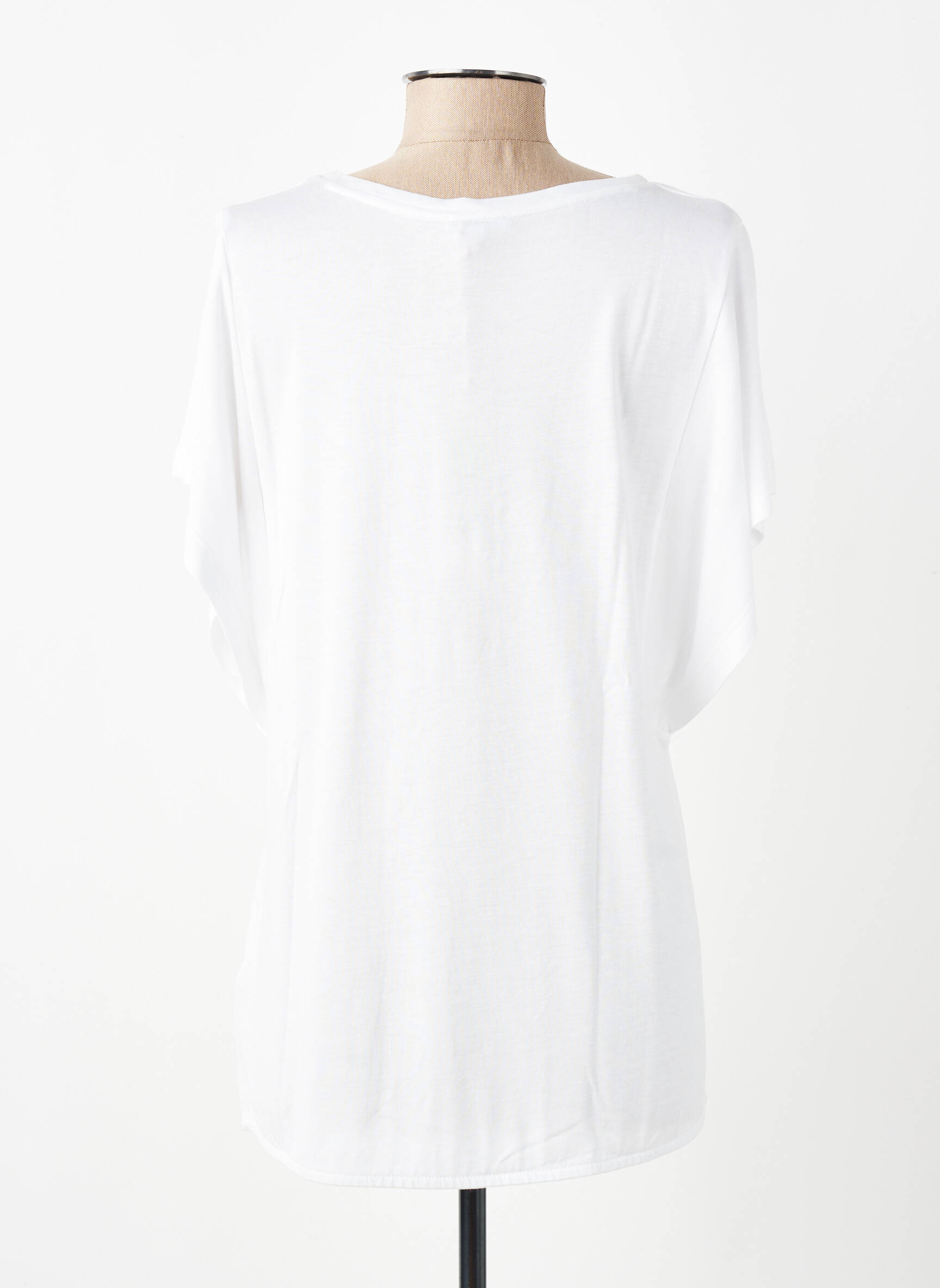 Tricou serigrafie flockată mâneci scurte alb STREET ONE femeie
