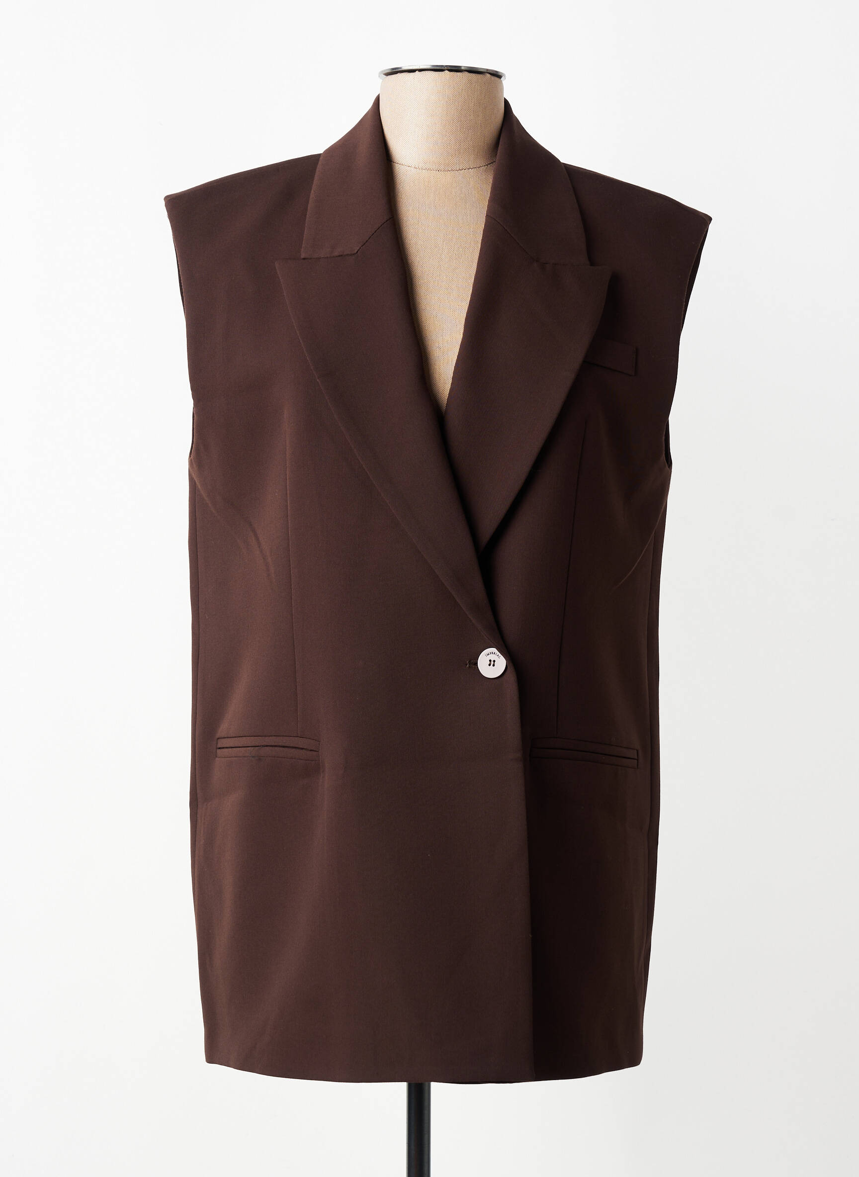 Jachete casual guler tip costum maro IMPERIAL femeie