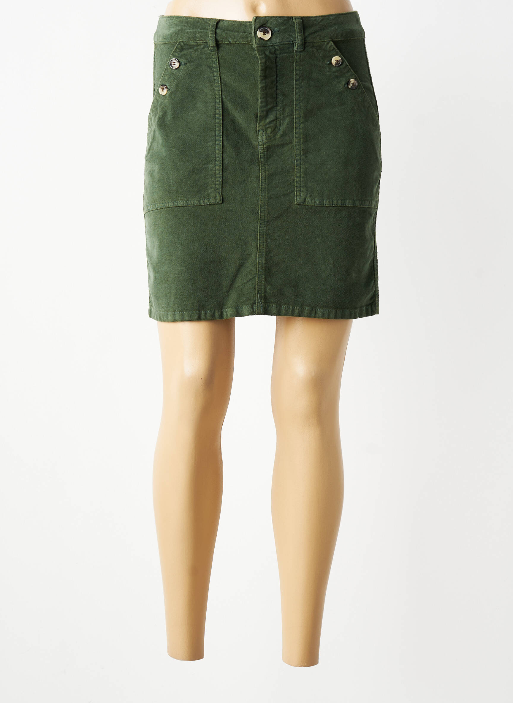 Fustă scurtă buzunare verde LOLA ESPELETA femeie
