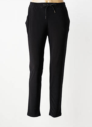 Pantalon slim talie elastică mărime normală negru ANDAMIO femeie
