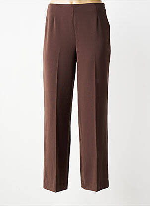 Pantalon drept elasticitate mărime normală maro INDI & COLD femeie