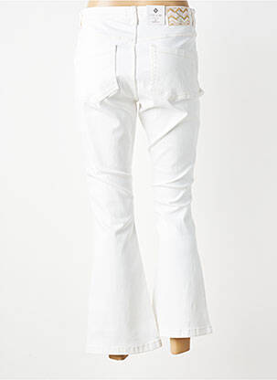 Pantalon 7/8 elasticitate mărime normală alb PARA MI femeie