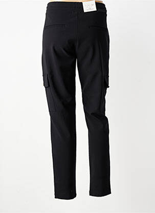 Pantalon cargo țesătură poplin mărime normală negru PARA MI femeie