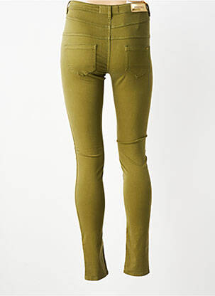 Pantalon slim țesătură poplin mărime normală verde COUTURIST femeie