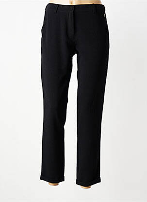 Pantalon 7/8 elasticitate mărime normală negru PAKO LITTO femeie