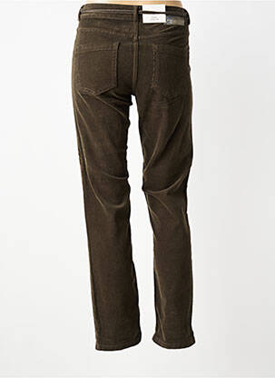 Pantalon drept elasticitate mărime normală verde PARA MI femeie