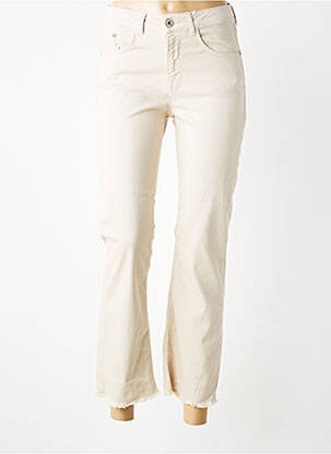 Pantalon 7/8 elasticitate mărime normală bej PARA MI femeie