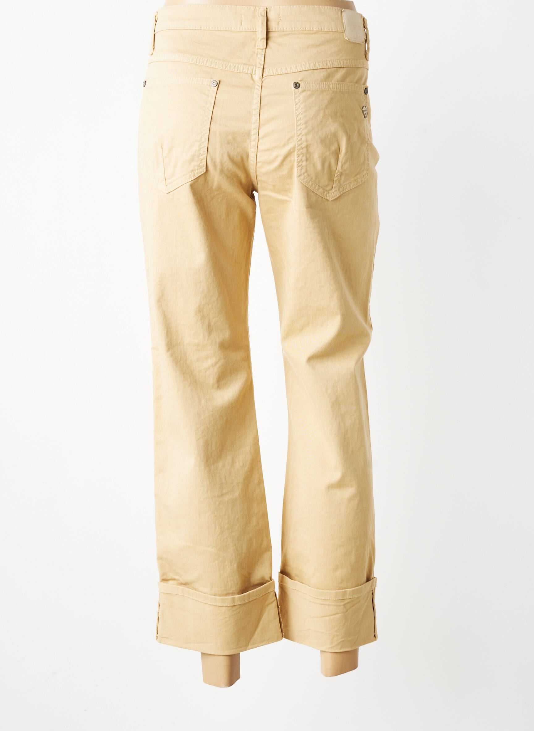 Pantalon drept elasticitate mărime normală bej PLEASE femeie