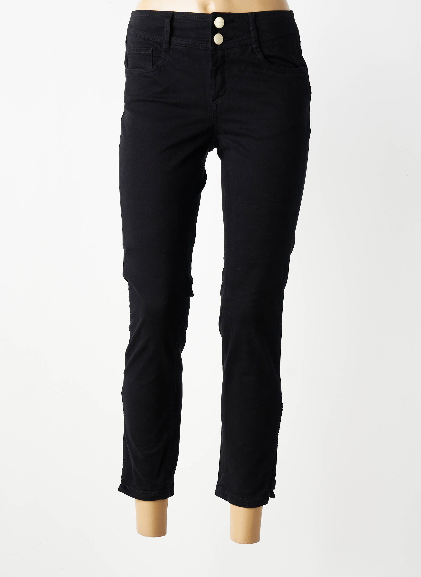Pantalon 7/8 elasticitate mărime normală negru LOLA ESPELETA femeie