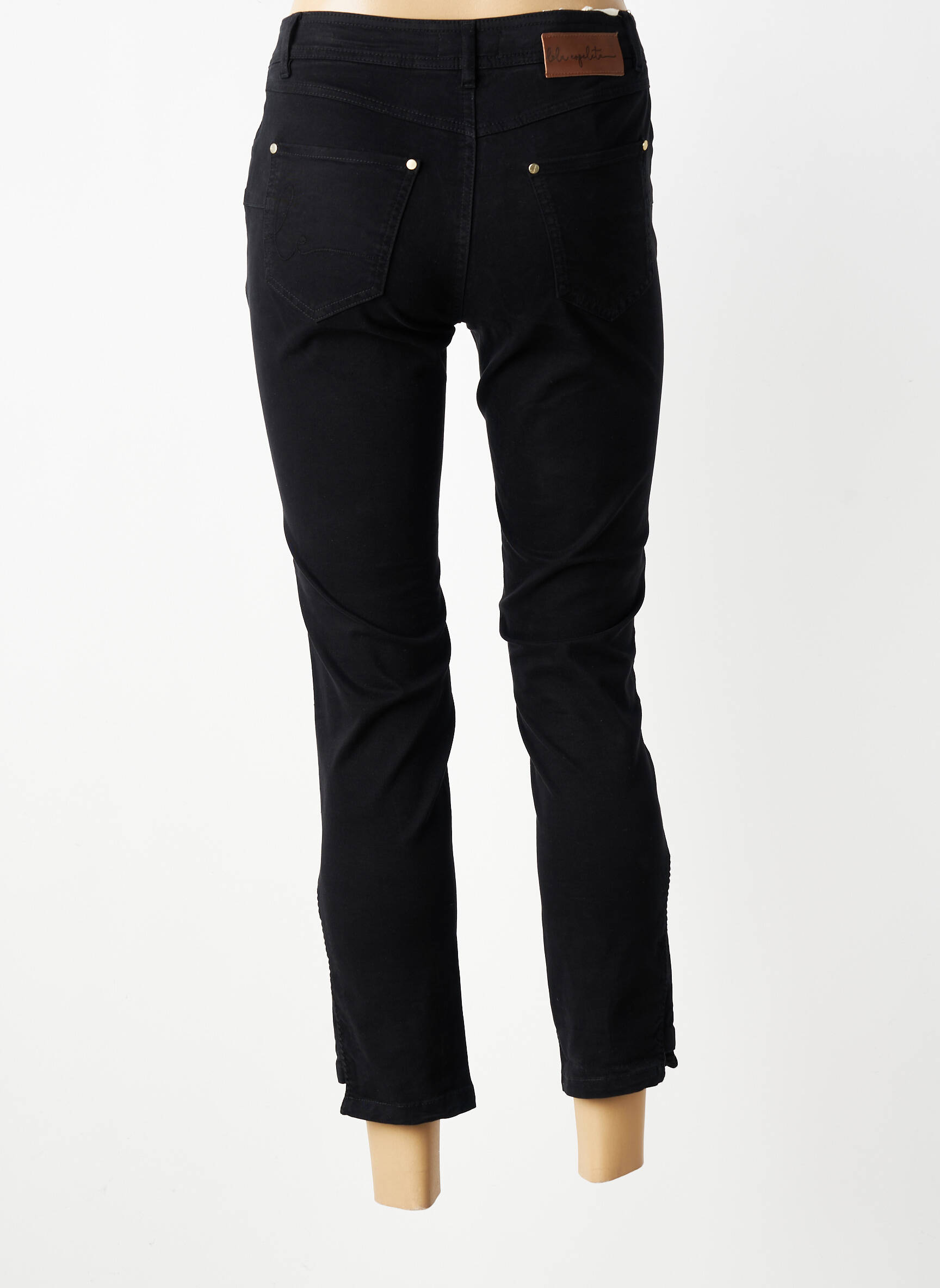 Pantalon 7/8 elasticitate mărime normală negru LOLA ESPELETA femeie