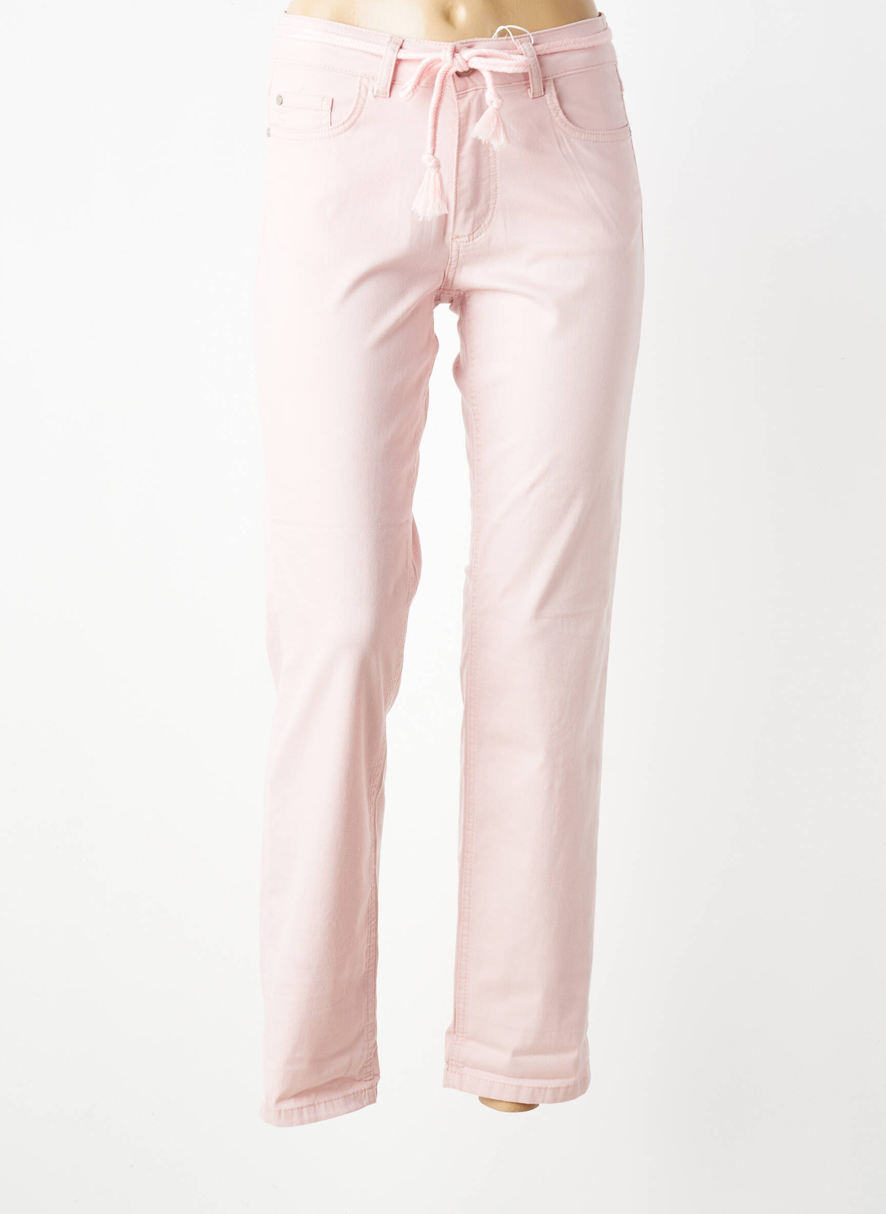 Pantalon drept elasticitate mărime normală roz PARA MI femeie