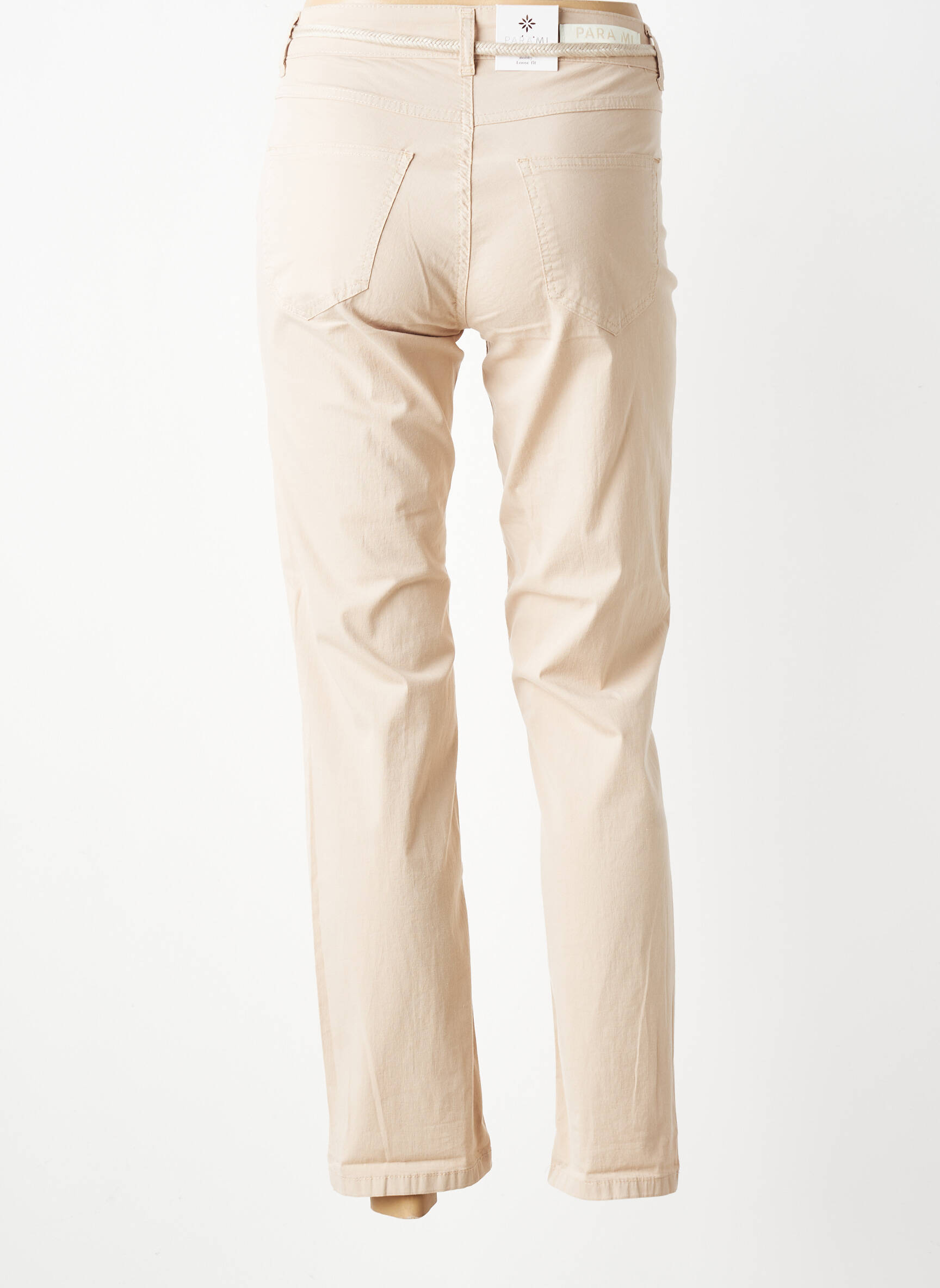 Pantalon drept elasticitate mărime normală bej PARA MI femeie
