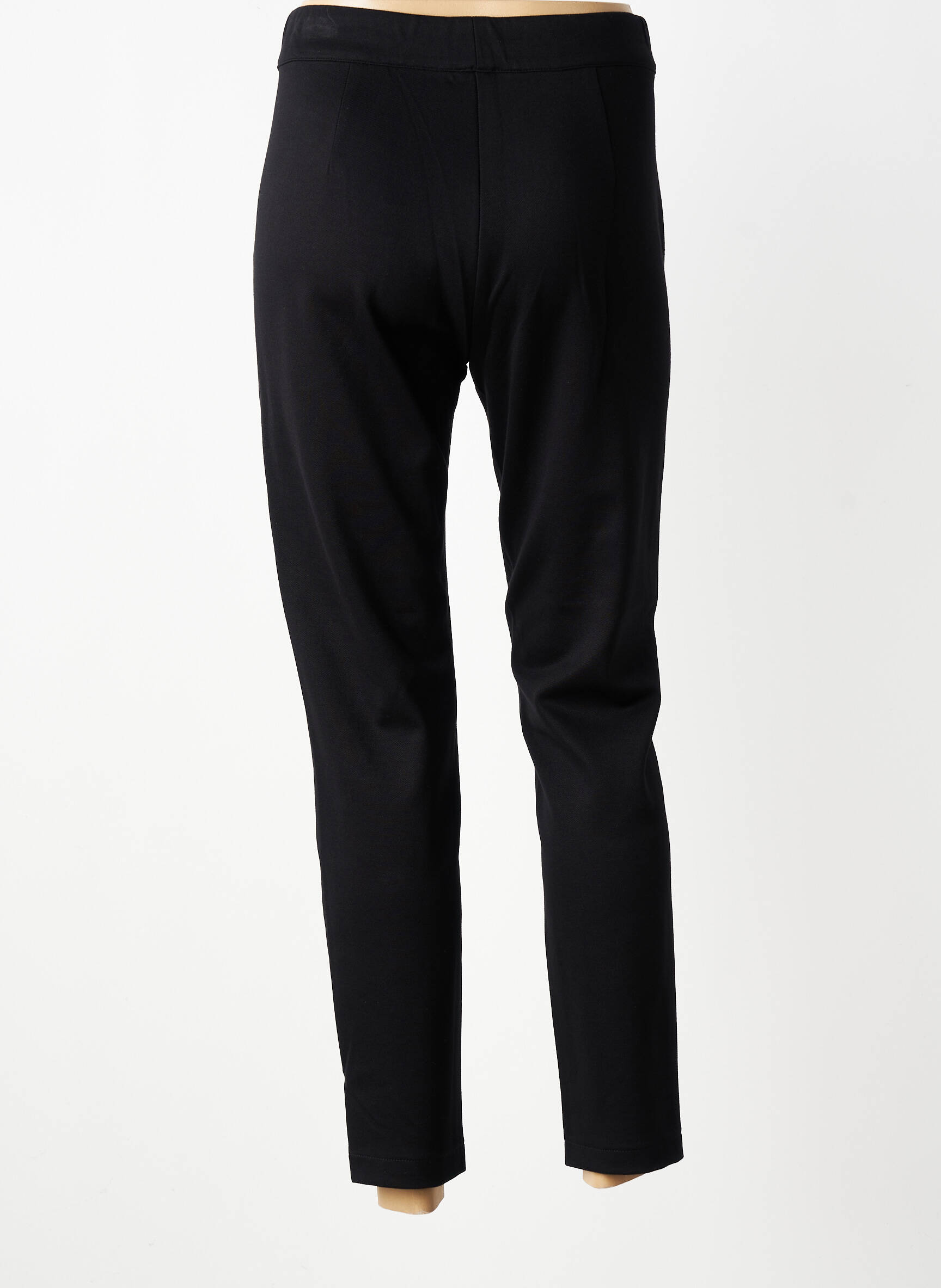 Pantalon 7/8 elasticitate mărime normală negru ANDAM femeie