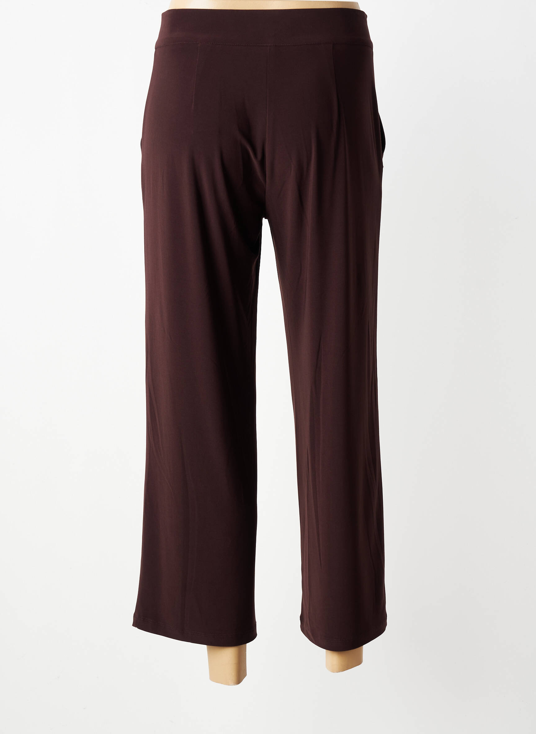 Pantalon 7/8 elasticitate mărime normală maro ANDAM femeie