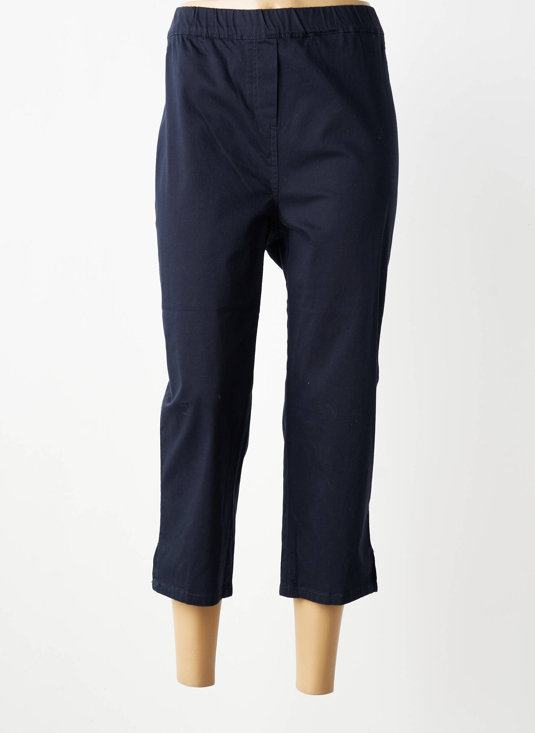 Pantalon trei sferturi elasticitate mărime normală albastru MELLEM femeie
