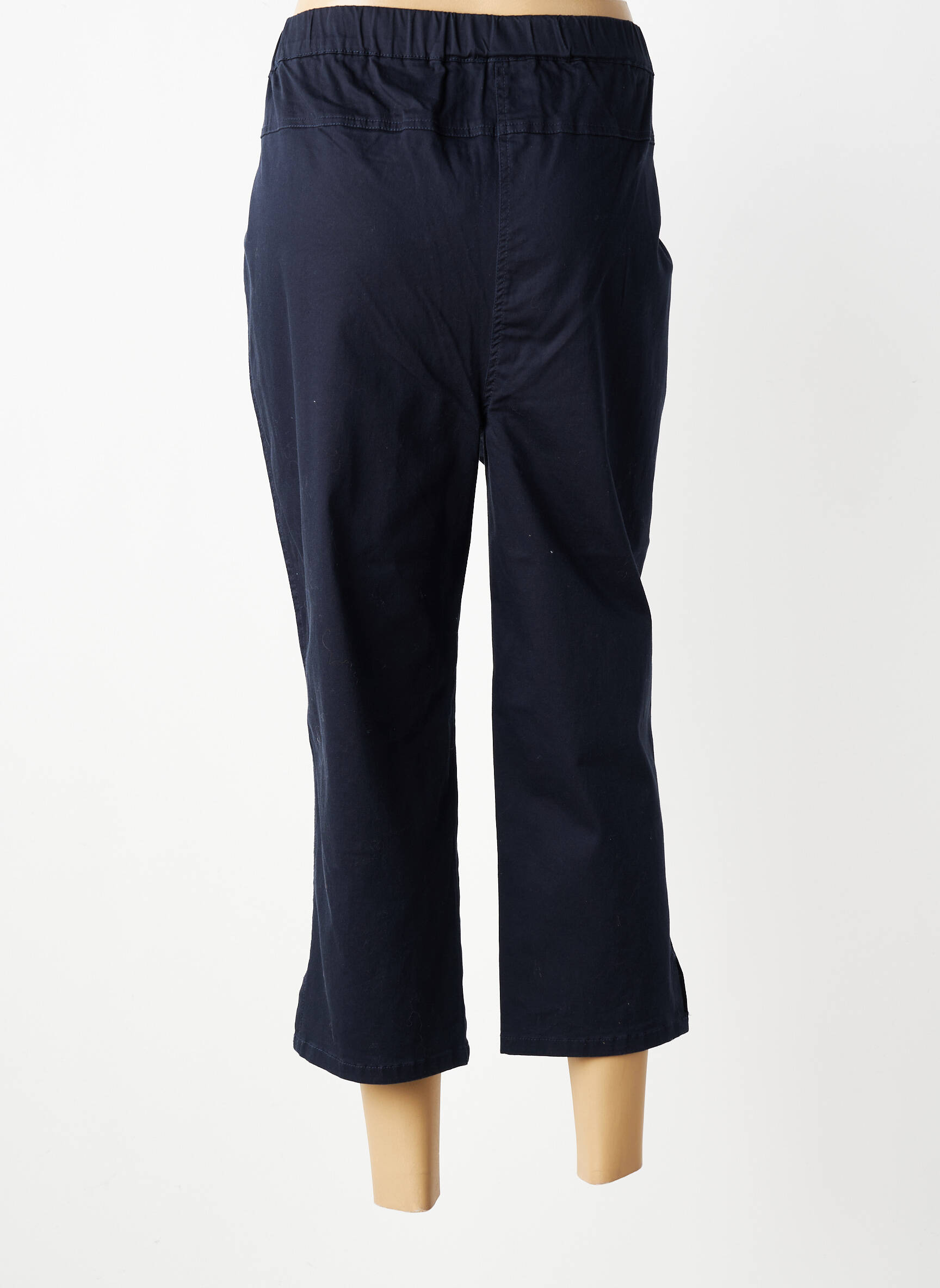 Pantalon trei sferturi elasticitate mărime normală albastru MELLEM femeie