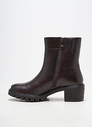 Botine/ghete material neted toc de 4 la 6 cm maro ARA femeie