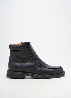 Botine/ghete material neted toc plat până la 3 cm negru ARIMA femeie