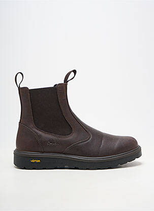 Botine/ghete material neted vârf rotund maro ALTEX bărbat