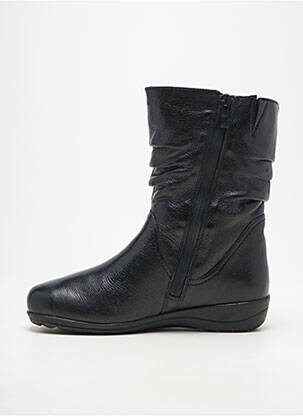 Botine/ghete material neted toc plat până la 3 cm negru CAPRICE femeie
