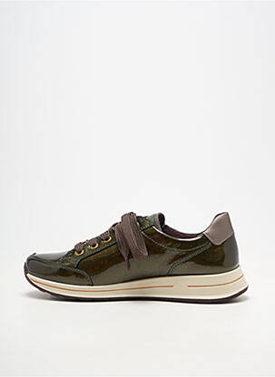 Adidași material neted toc plat până la 3 cm verde ARA femeie