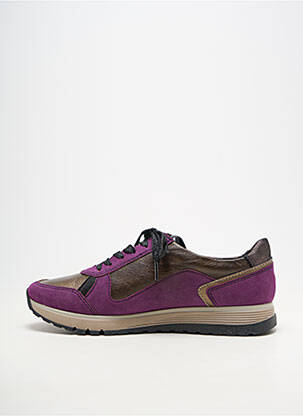 Adidași vârf rotund toc plat până la 3 cm violet RIEKER femeie