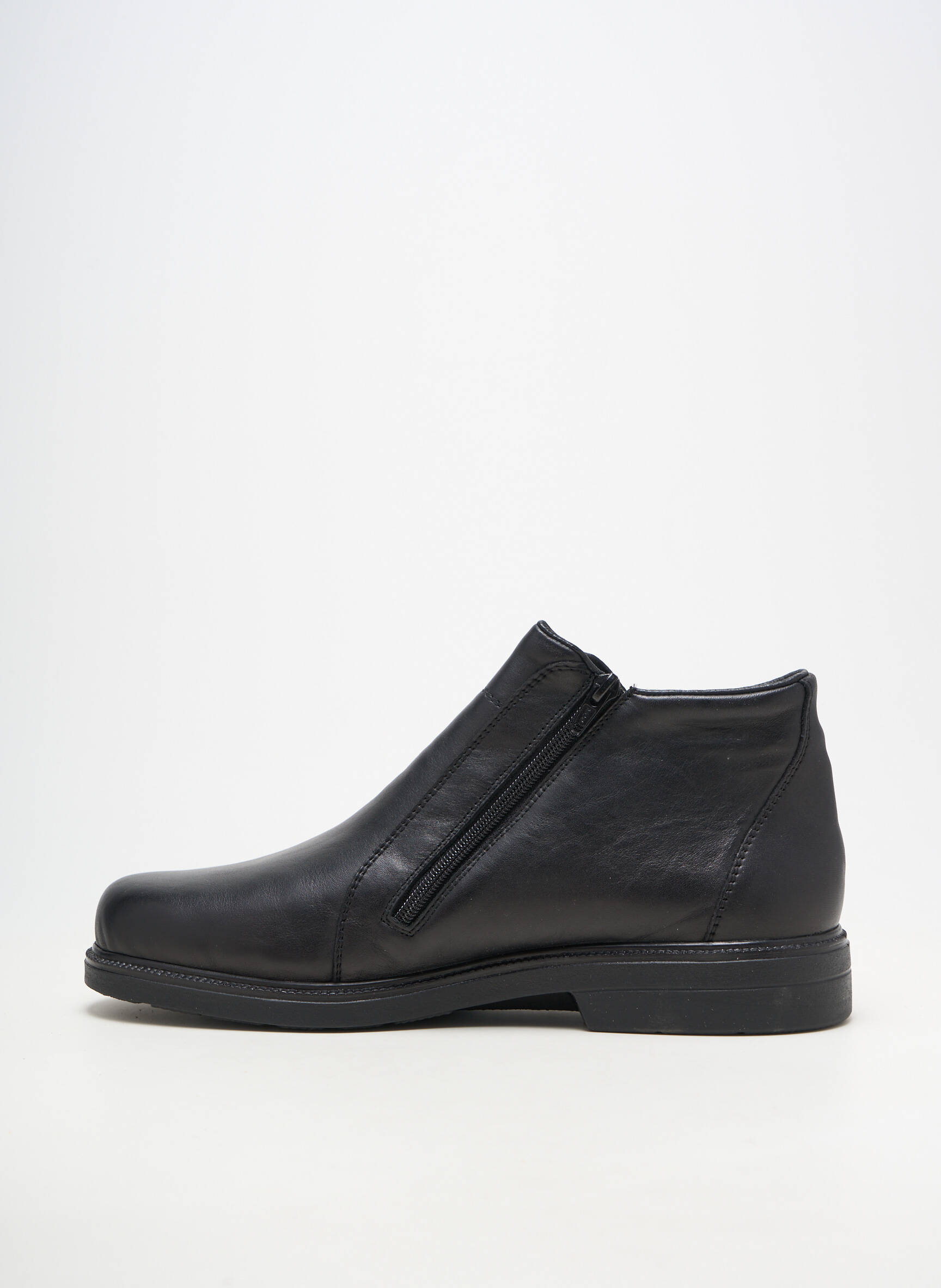 Botine/ghete închidere cu fermoar vârf rotund negru RIEKER bărbat