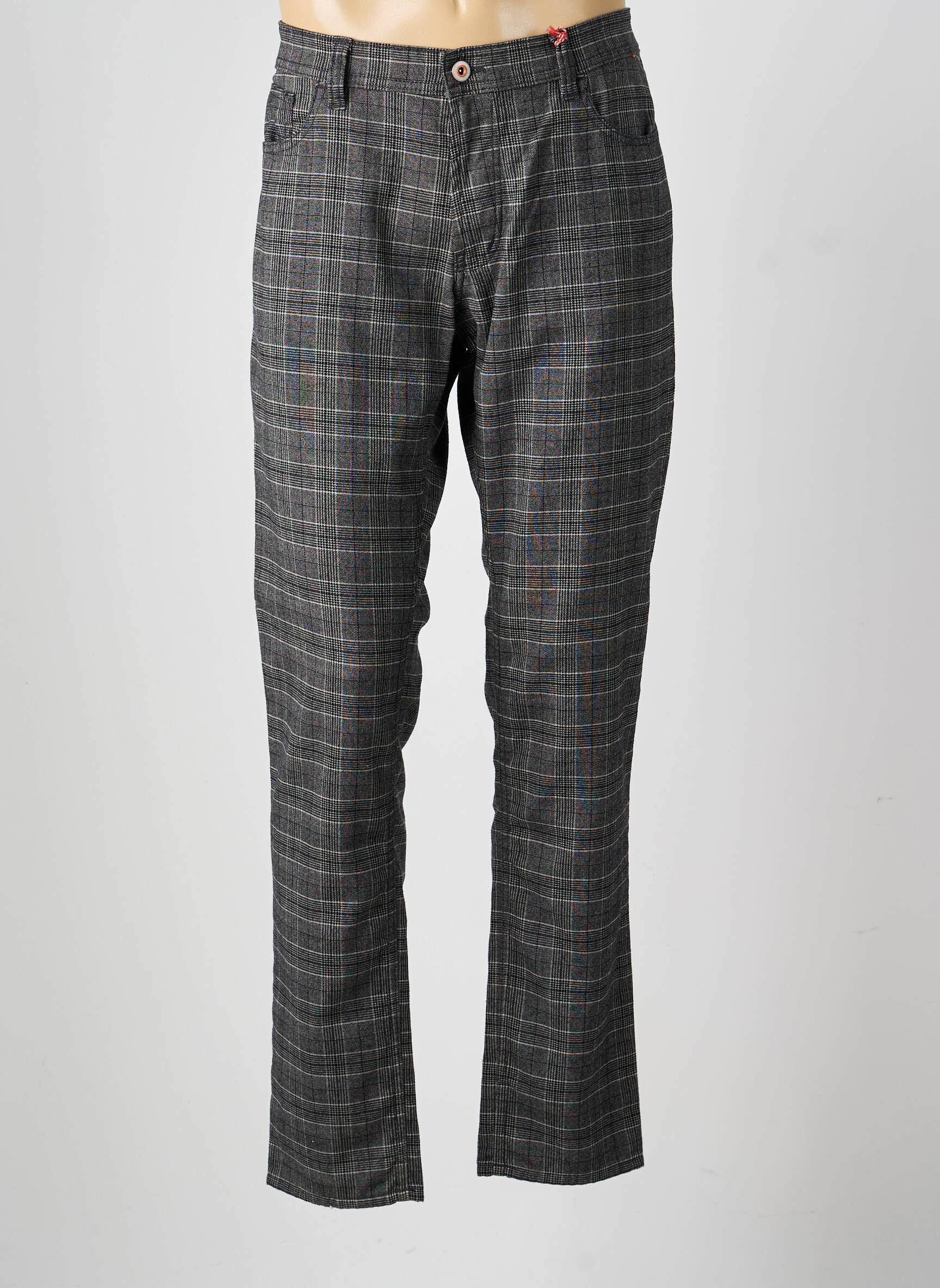 Pantalon chino elasticitate mărime normală gri HATTRIC bărbat