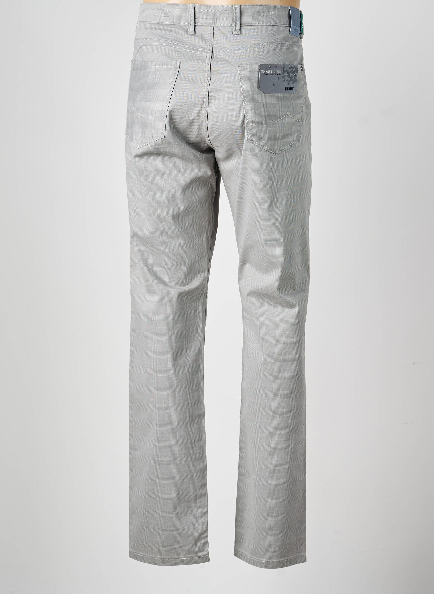 Pantalon chino elasticitate mărime normală gri PIONEER bărbat
