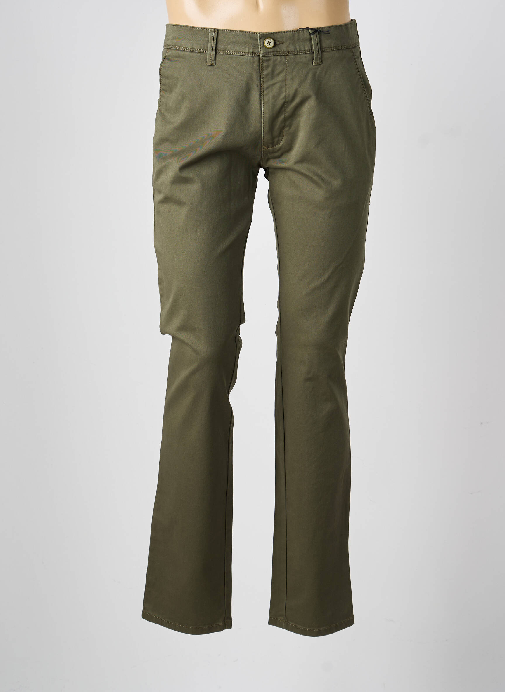 Pantalon chino elasticitate mărime normală verde PIONEER bărbat