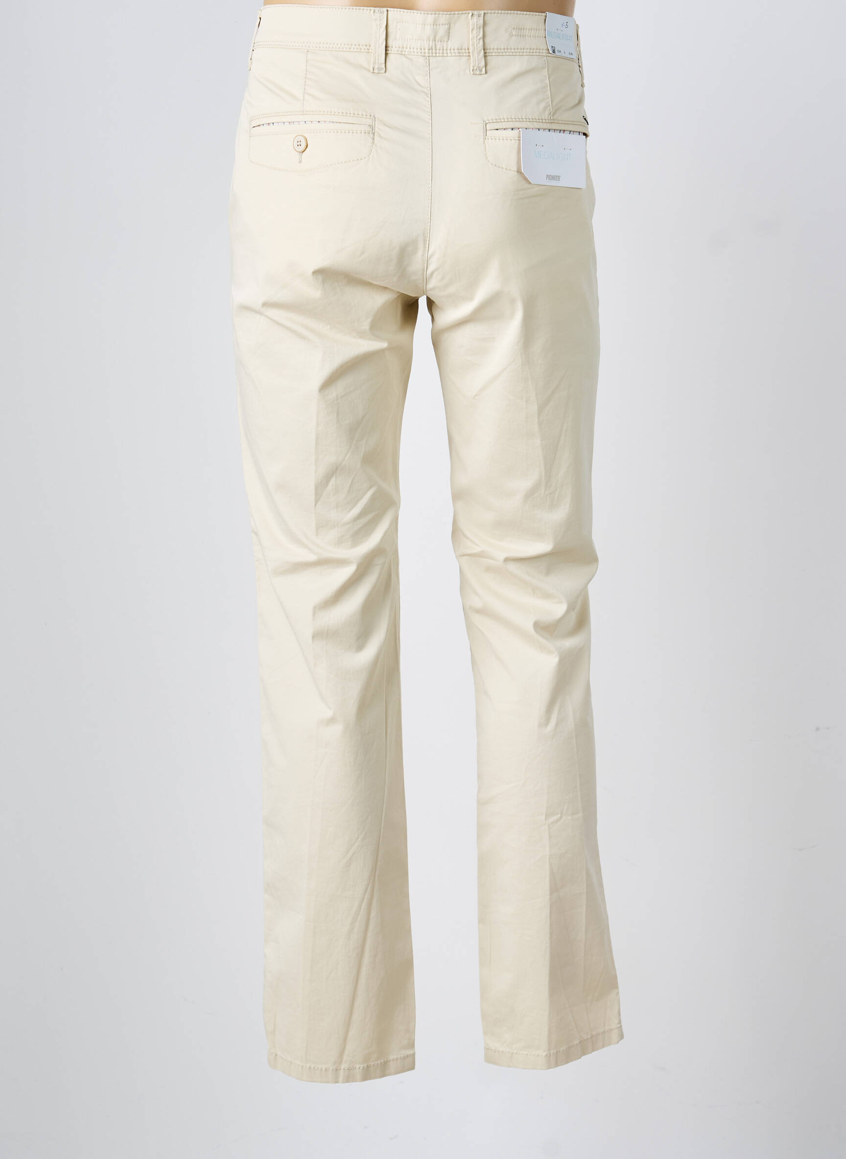 Pantalon chino elasticitate mărime normală bej PIONEER bărbat