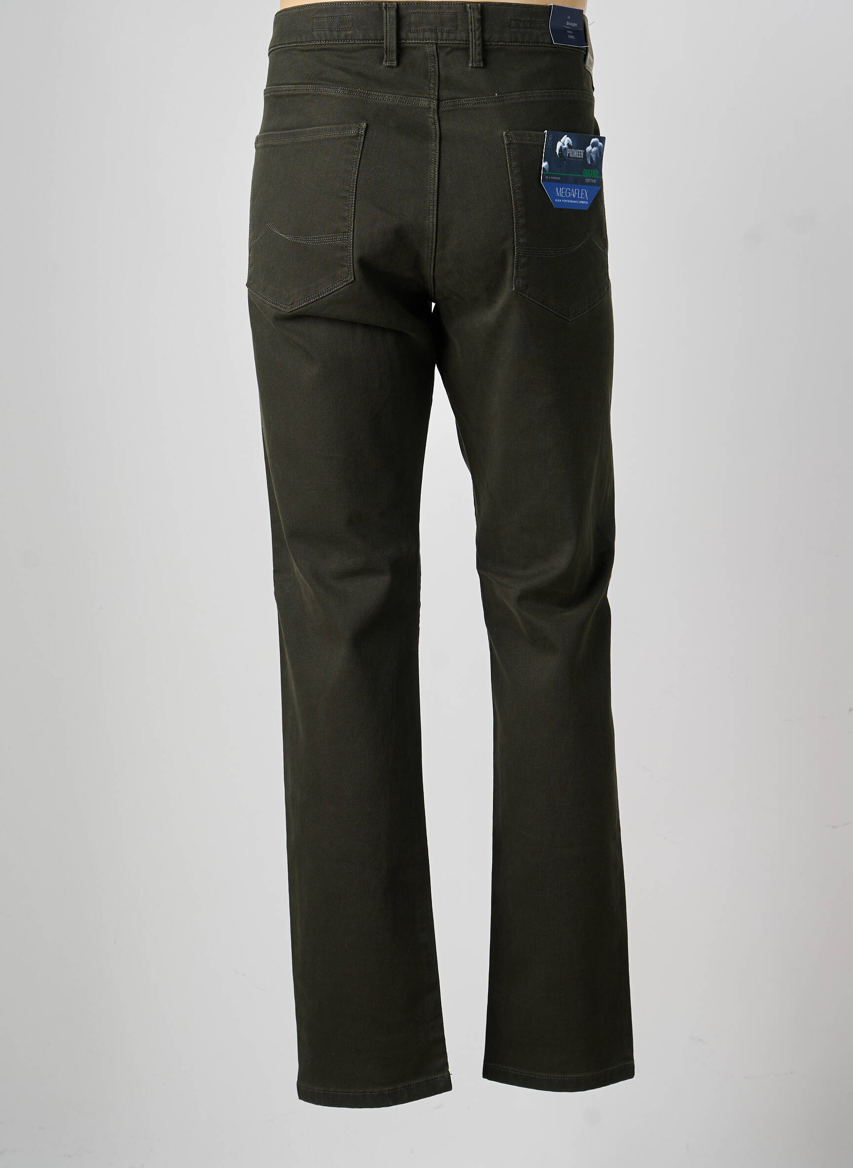 Pantalon drept elasticitate mărime normală verde PIONEER bărbat
