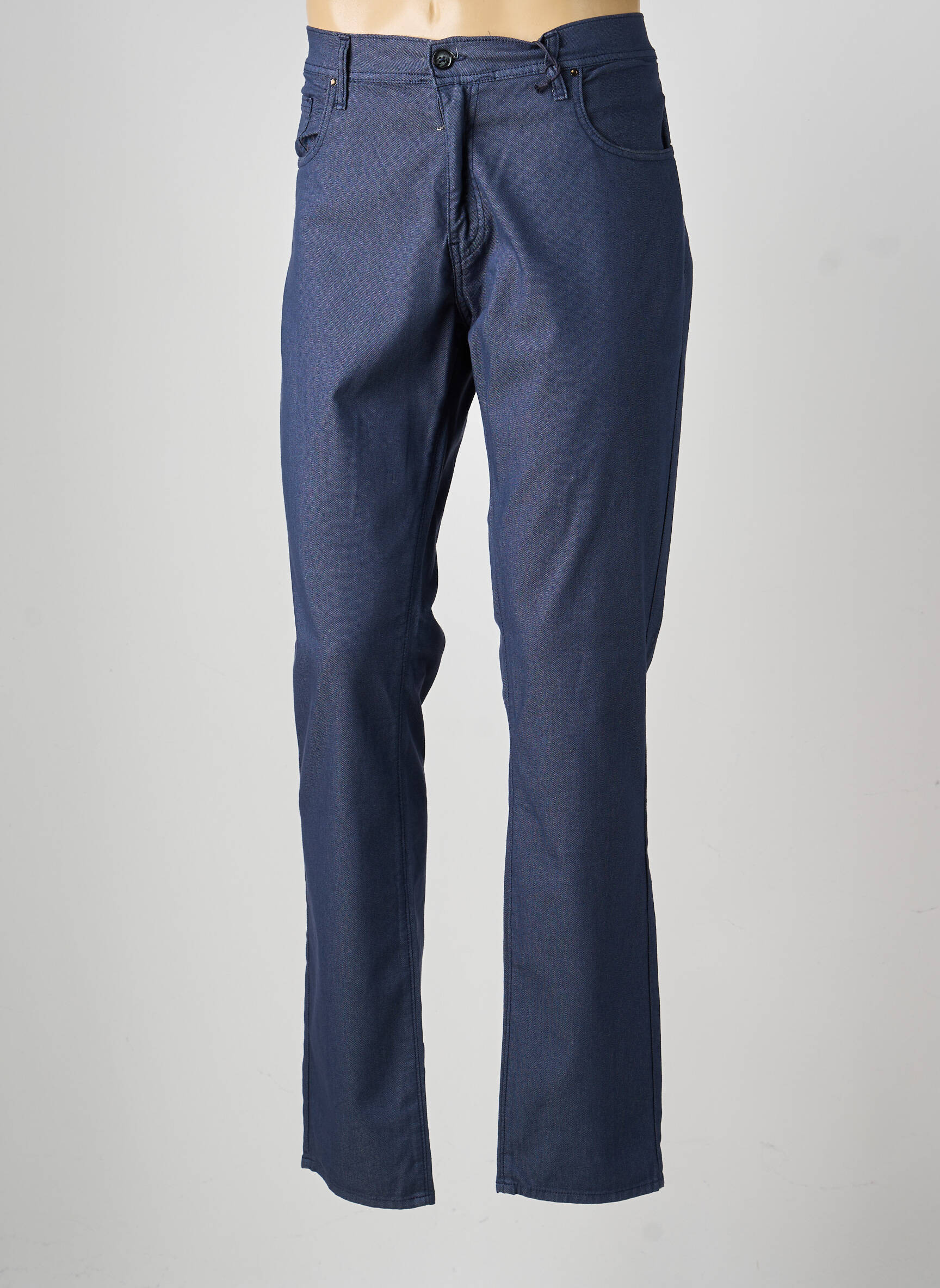 Pantalon drept elasticitate mărime normală albastru IMPAQT bărbat