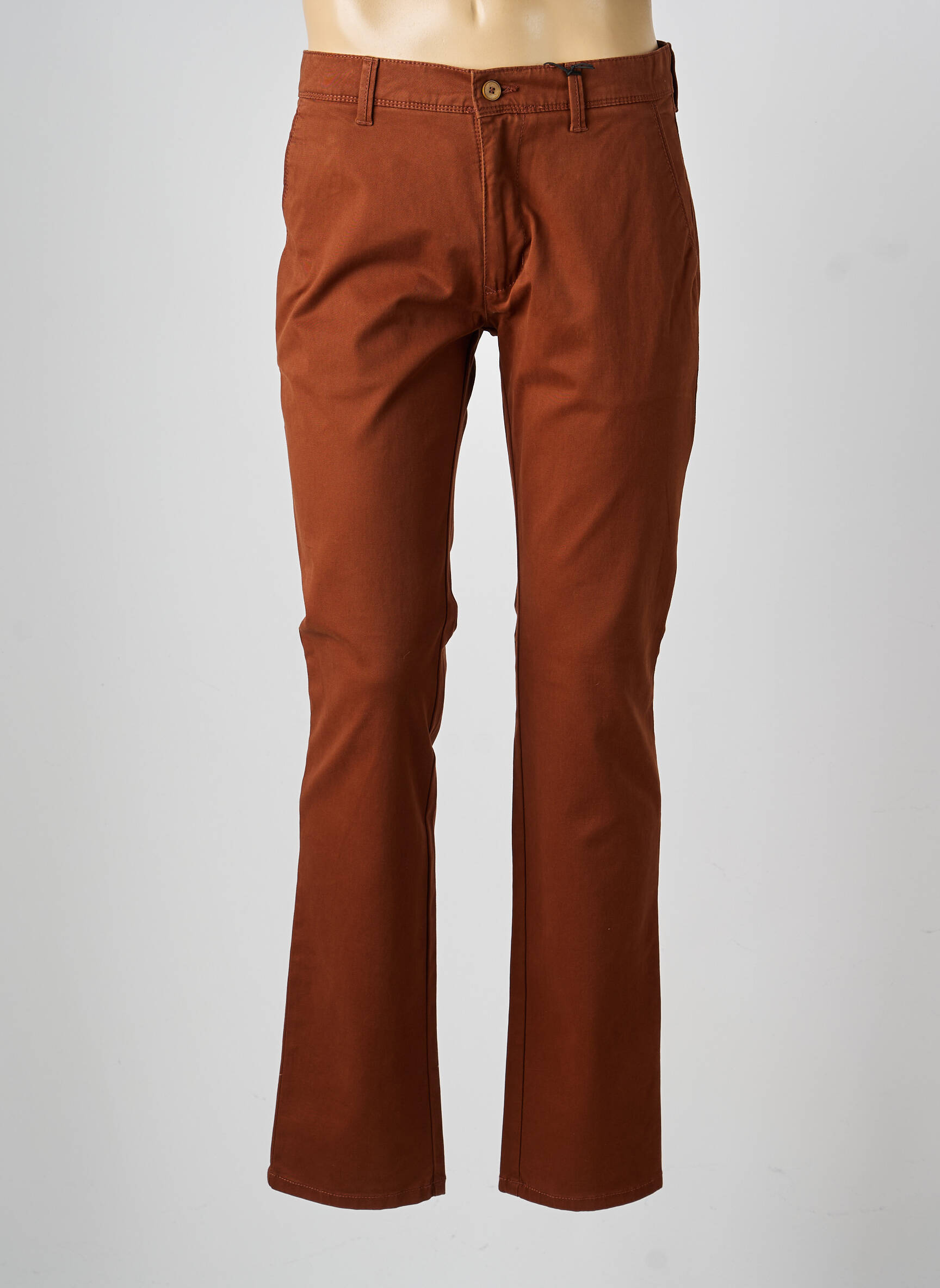 Pantalon chino elasticitate mărime normală maro PIONEER bărbat