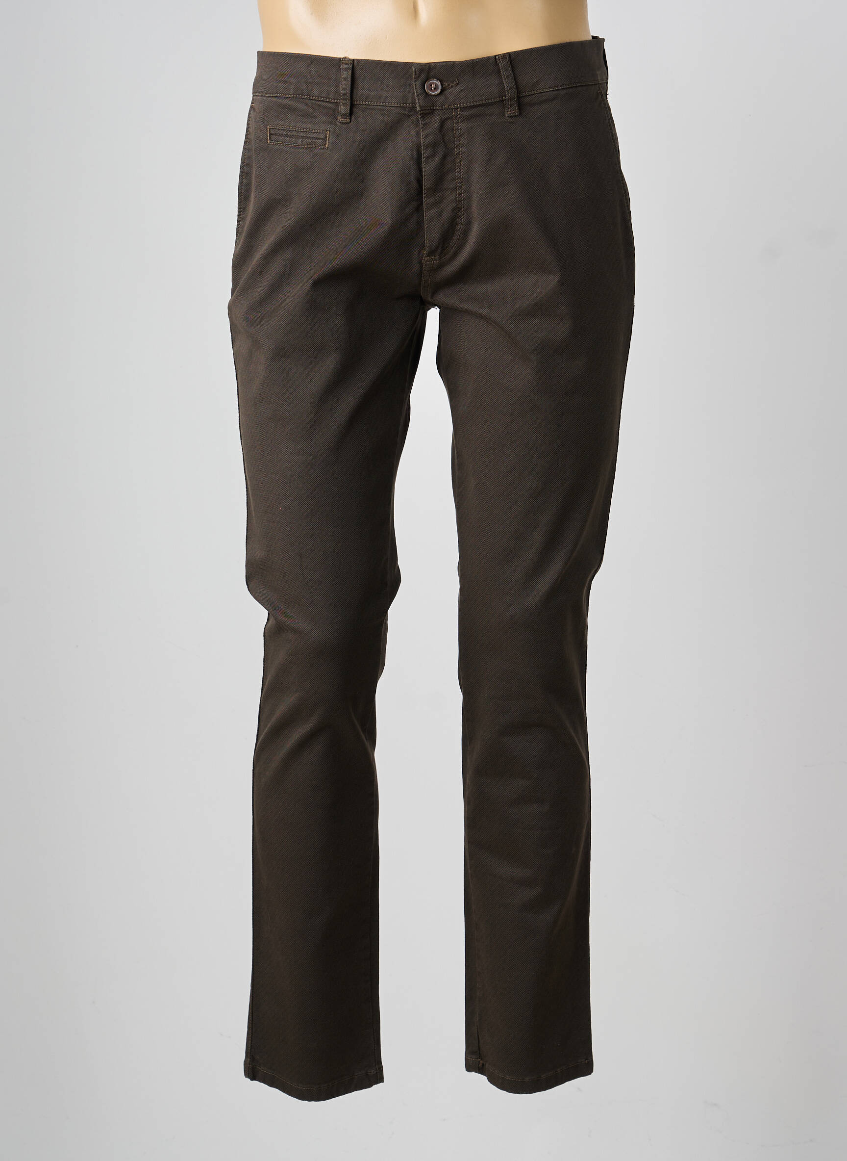 Pantalon chino elasticitate mărime normală verde LCDN bărbat