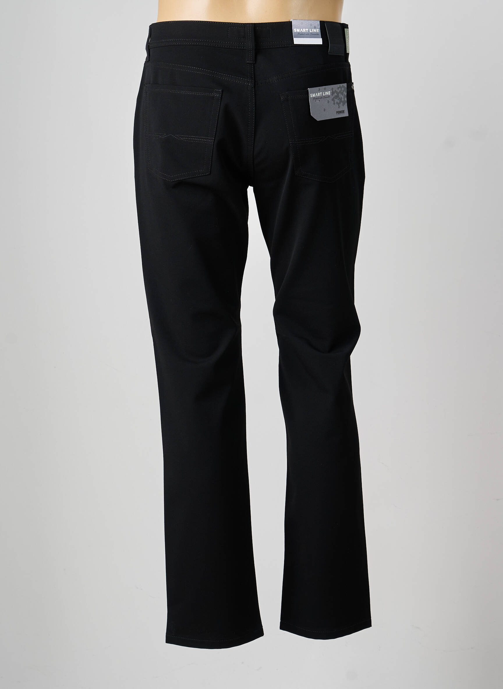 Pantalon drept elasticitate mărime normală negru PIONEER bărbat