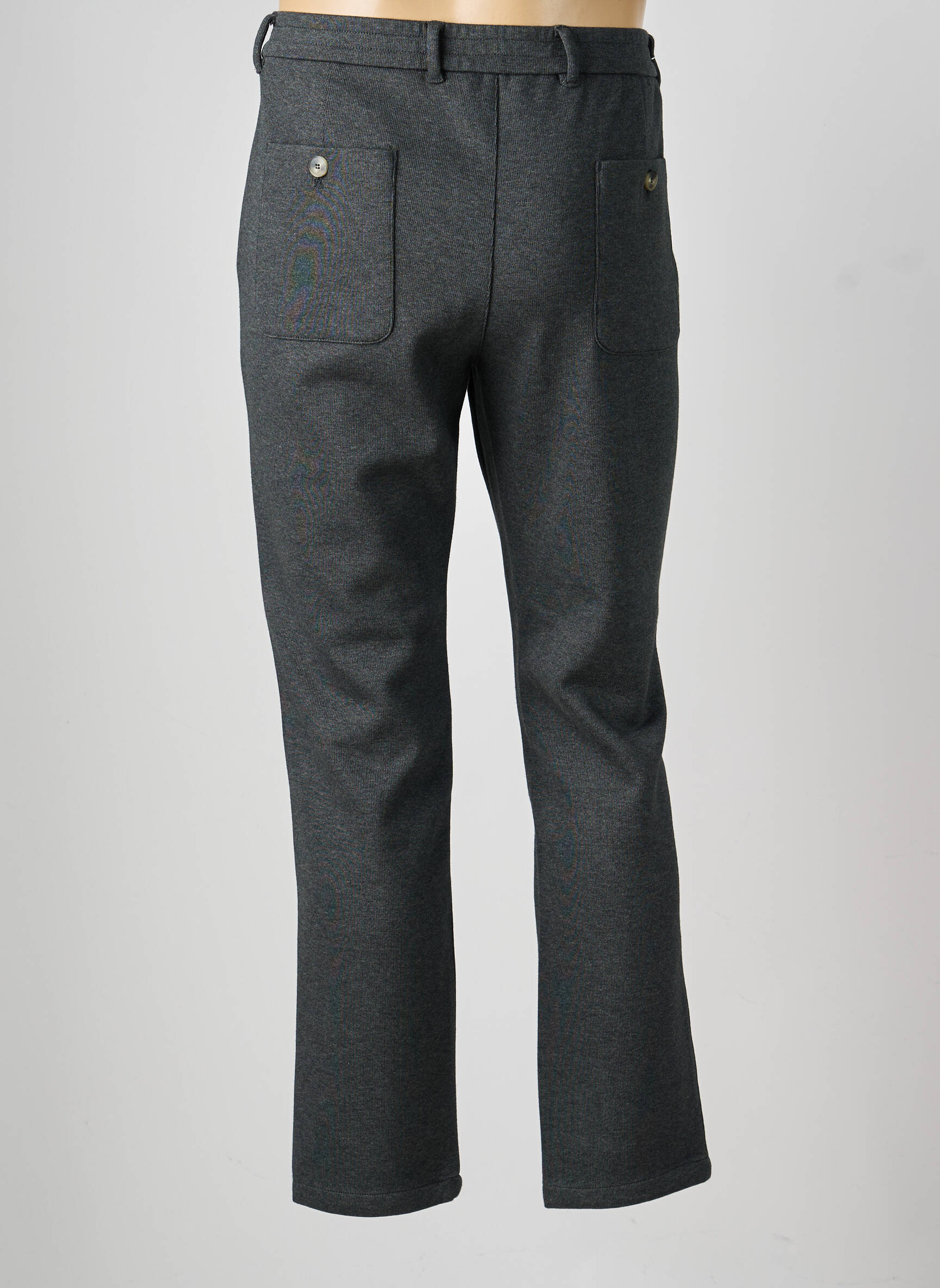 Pantalon chino țesătură melanj mărime normală gri LCDN bărbat