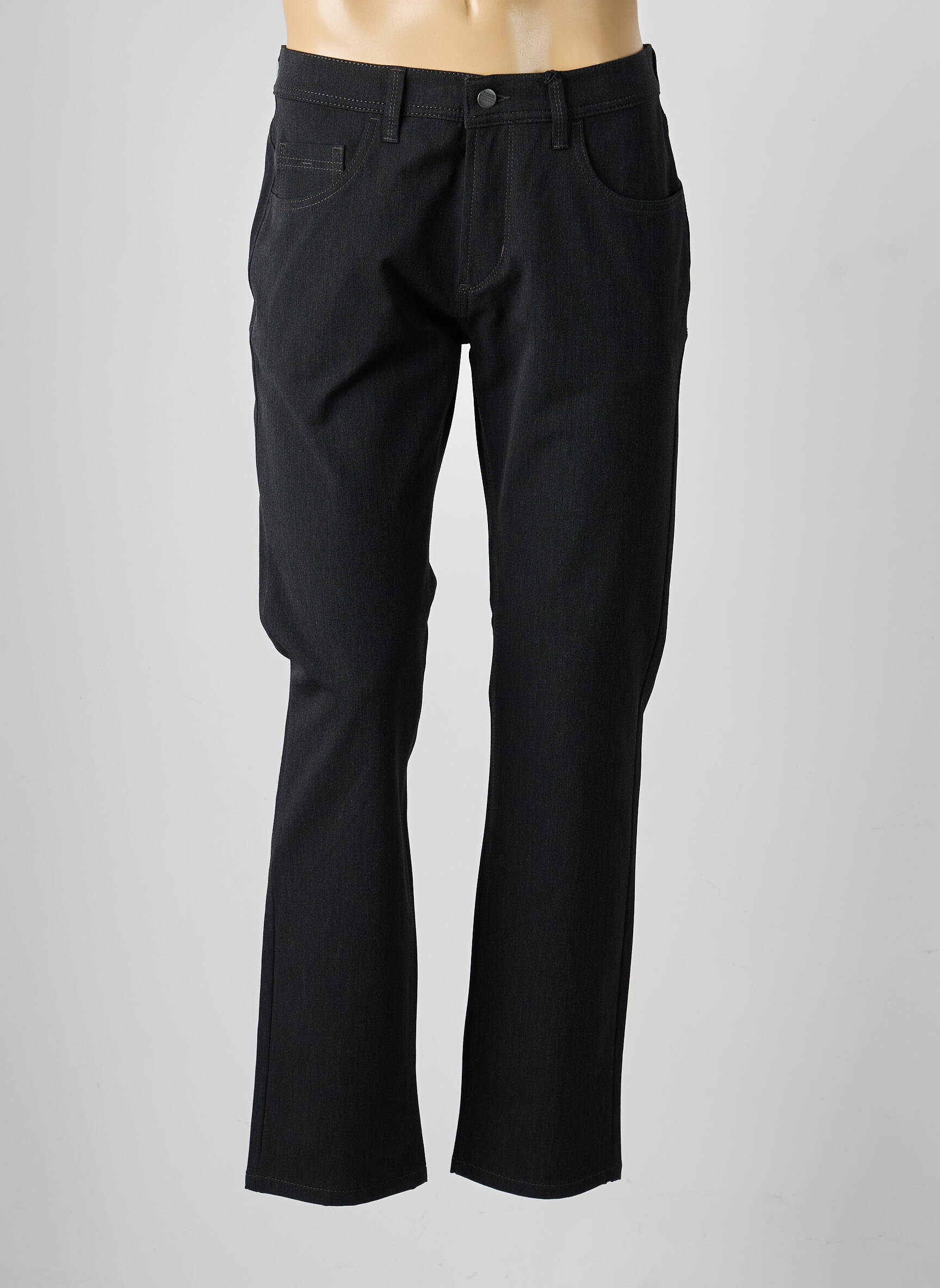 Pantalon drept țesătură melanj mărime normală gri PIONEER bărbat