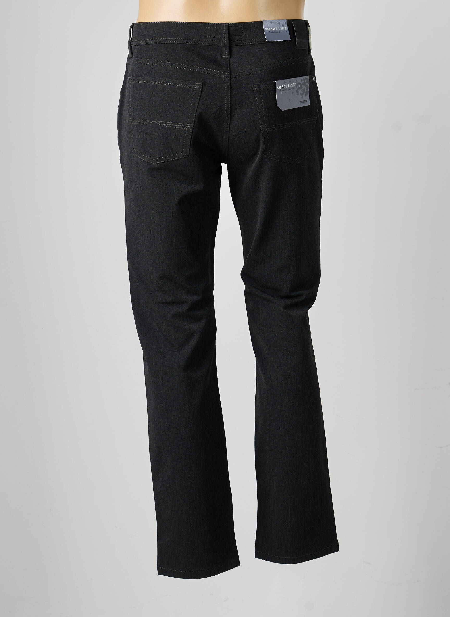 Pantalon drept țesătură melanj mărime normală gri PIONEER bărbat