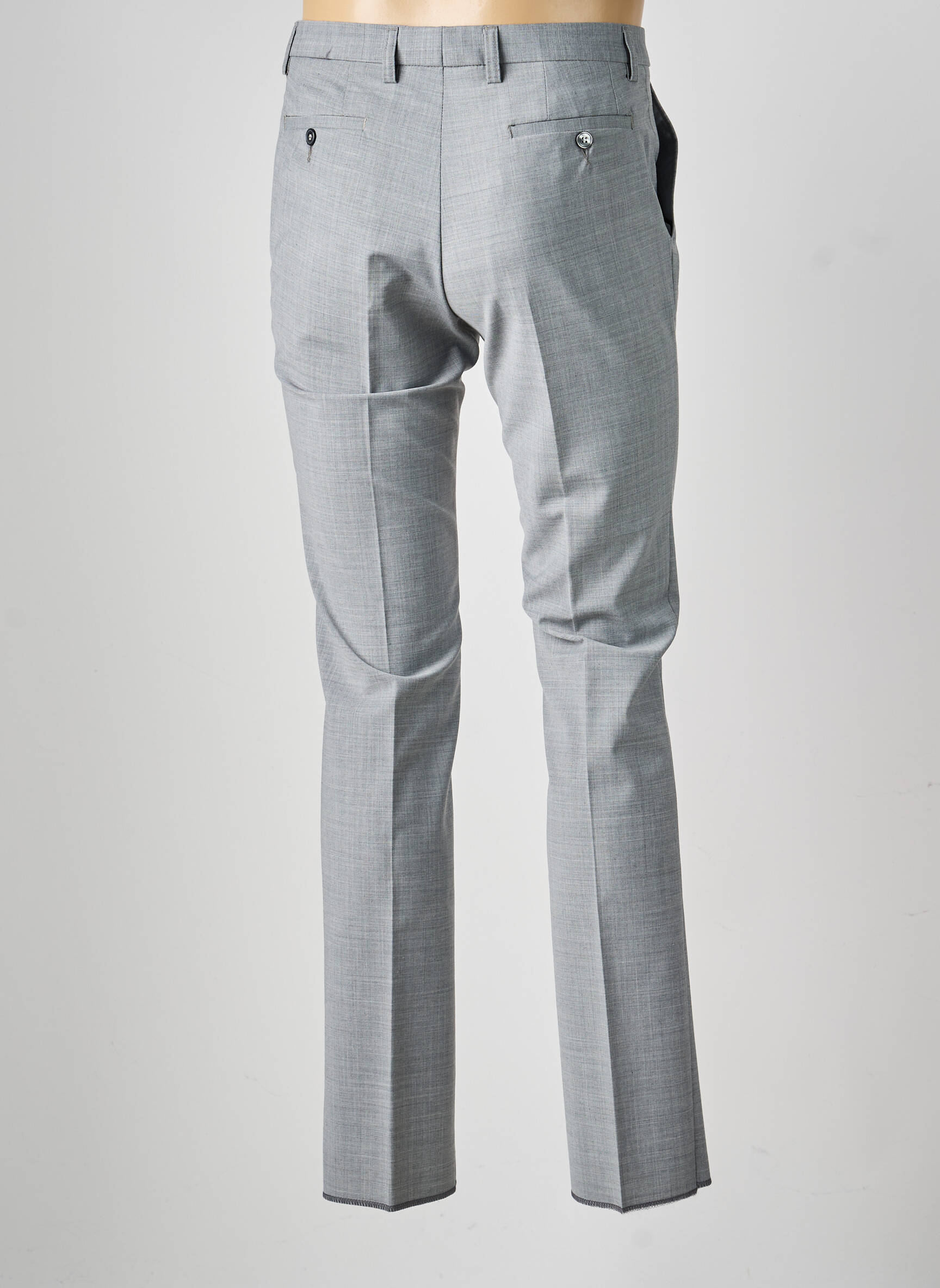 Pantalon slim elasticitate mărime normală gri GIANNI MARCO bărbat