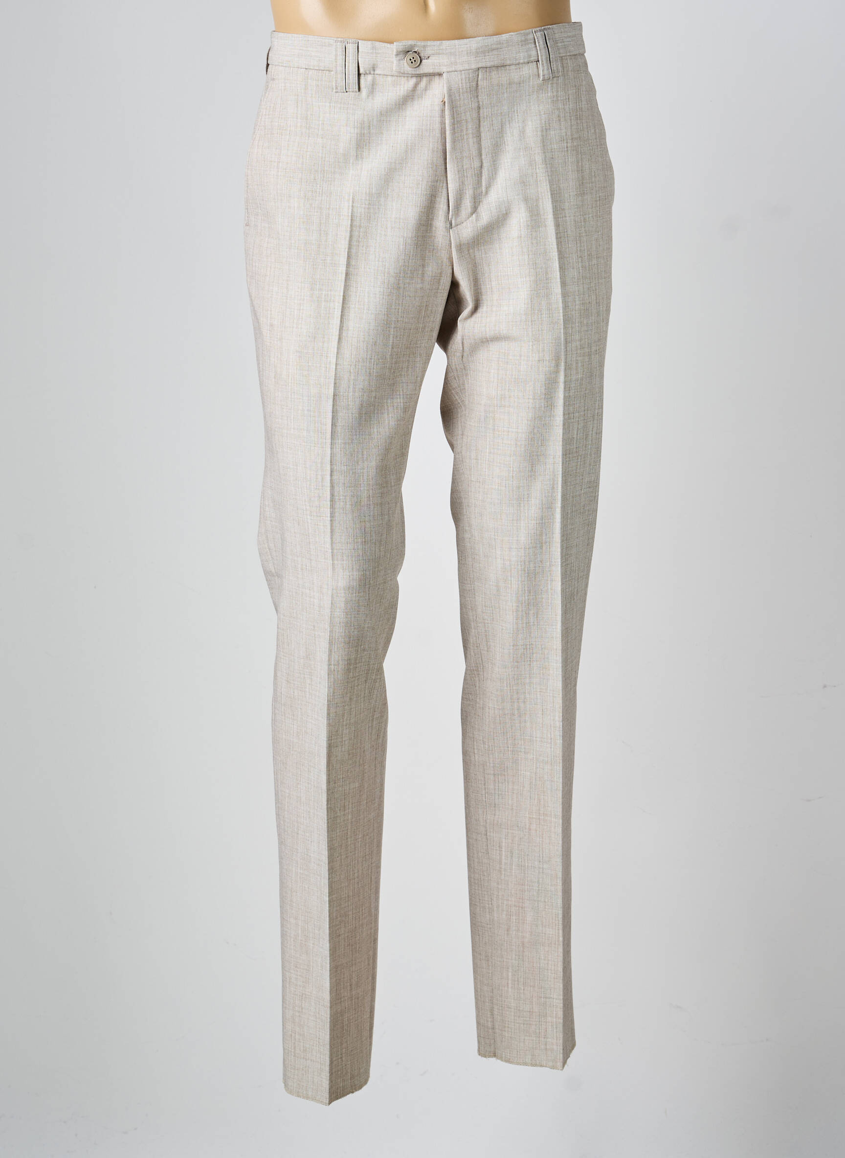 Pantalon slim elasticitate mărime normală bej GIANNI MARCO bărbat
