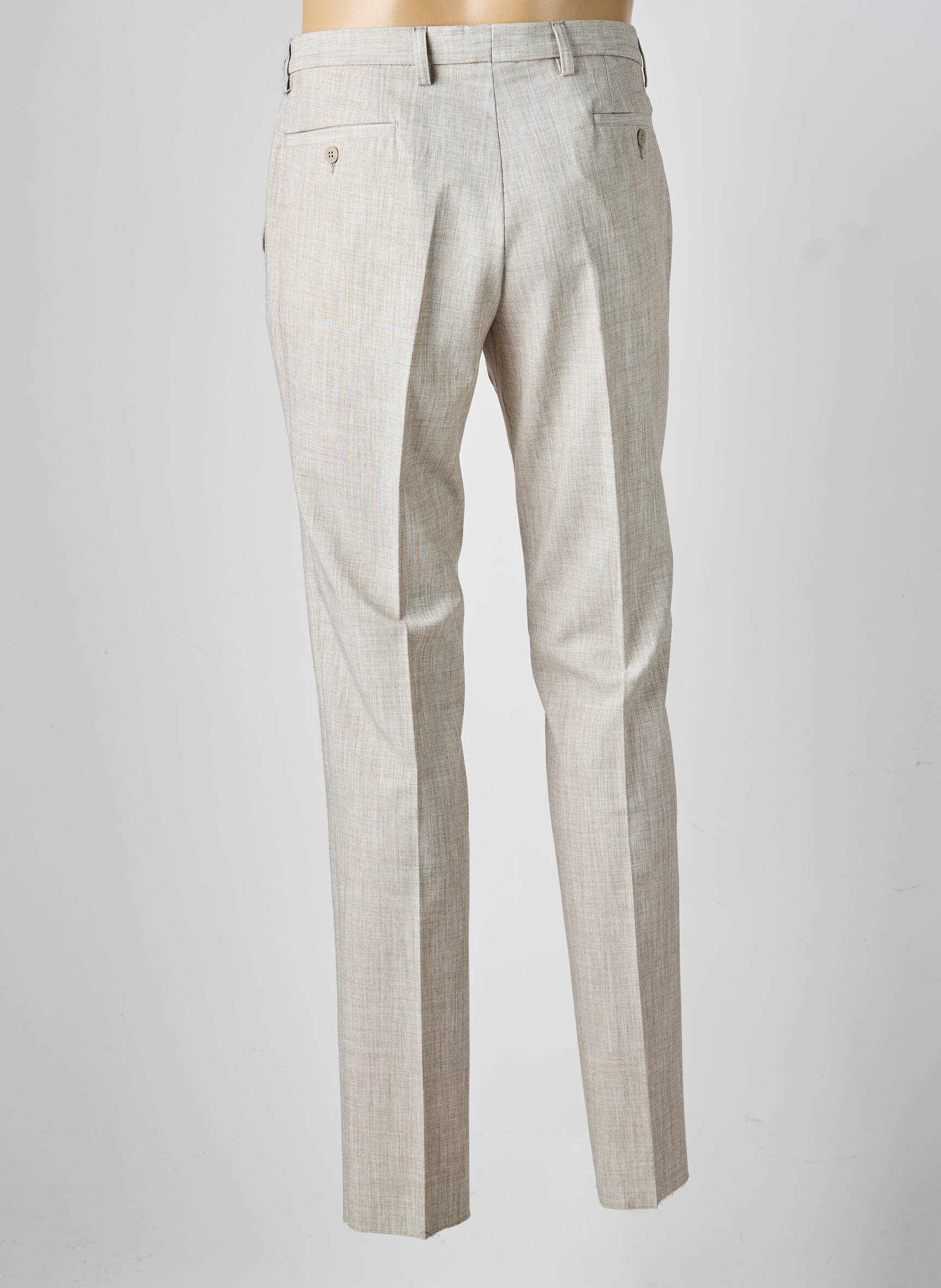 Pantalon slim elasticitate mărime normală bej GIANNI MARCO bărbat