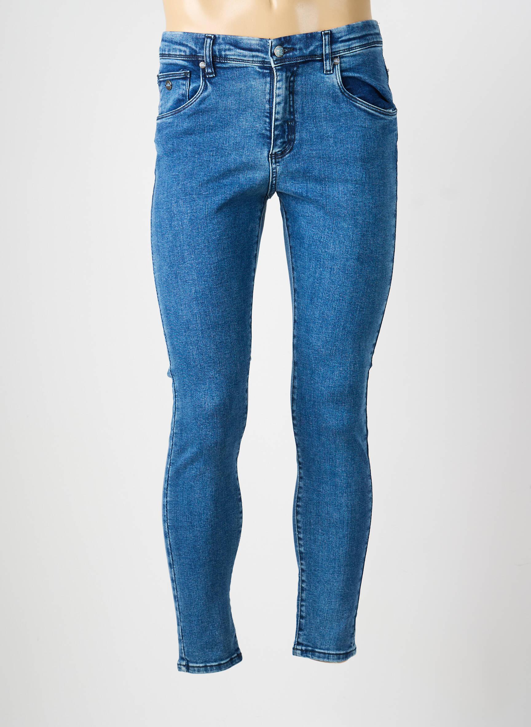 Blugi skinny elasticitate mărime normală albastru RED WAVE BY NALO bărbat