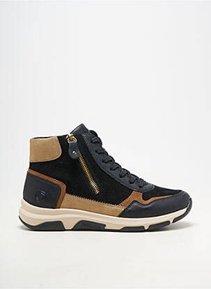 Adidași material neted toc plat până la 3 cm negru REMONTE femeie