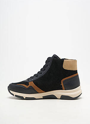 Adidași material neted toc plat până la 3 cm negru REMONTE femeie