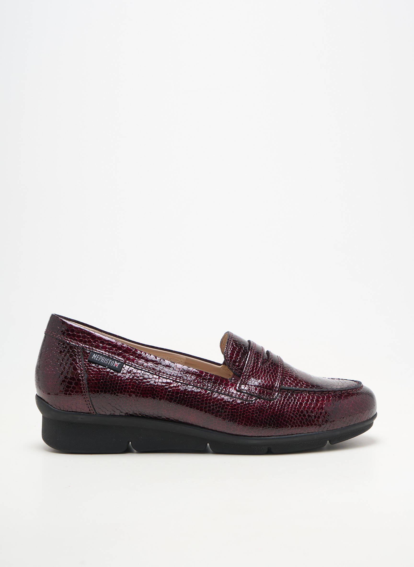 Derby-uri material neted toc plat până la 3 cm violet MEPHISTO femeie